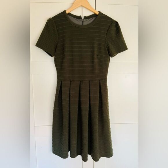 Hutch Fit and Flare Green Dress from Anthropologie - Picture 2 of 3